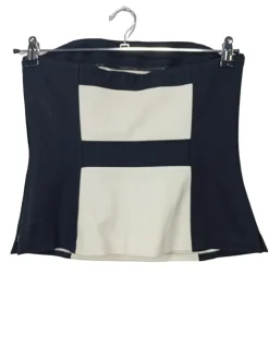 Tops>White House Black Market schulterfreies Top Größe 38 schwarzwollweiß