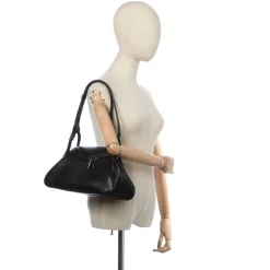 Schultertaschen>Amina Muaddi Schultertasche schwarz