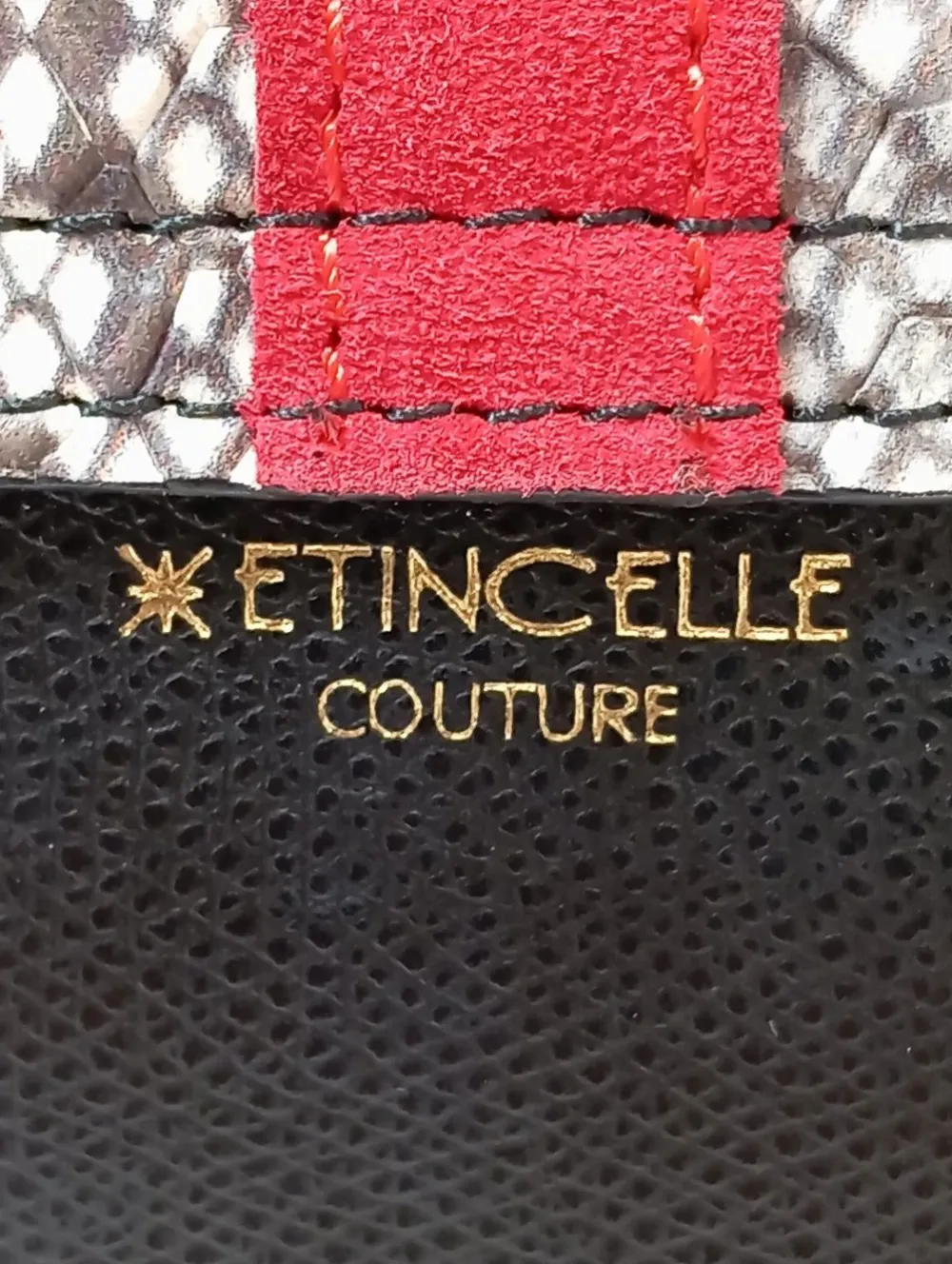 Schultertaschen>Etincelle Couture Schultertasche rotschwarz