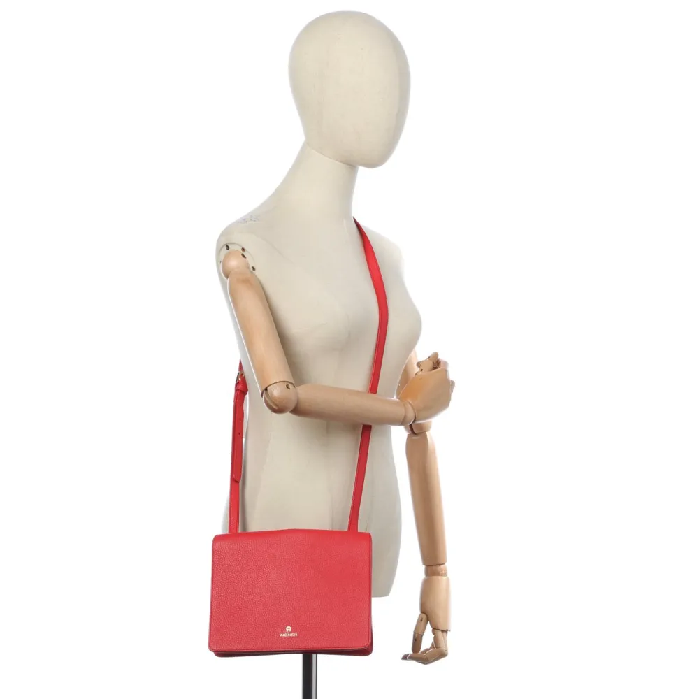 Schultertaschen>Aigner Schultertasche rot