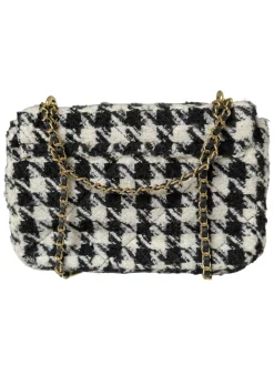 Schultertaschen>Gina Tricot Schultertasche schwarzwollweiß