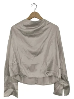 Blusen>H&M Seidenbluse Größe 40 wollweiß