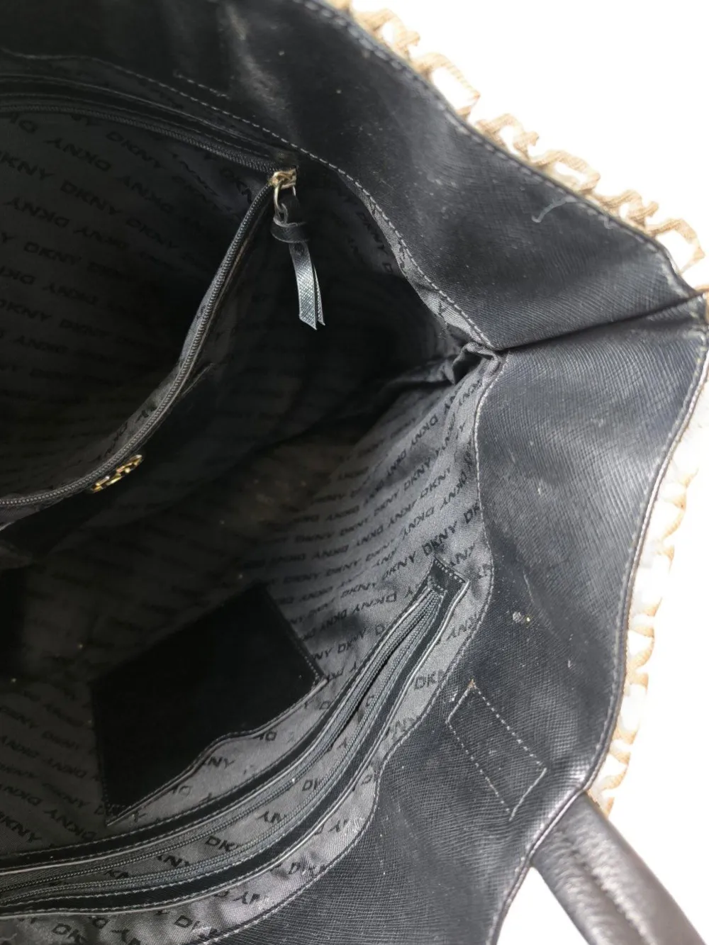 Shopper>DKNY Shopper wollweißschwarz