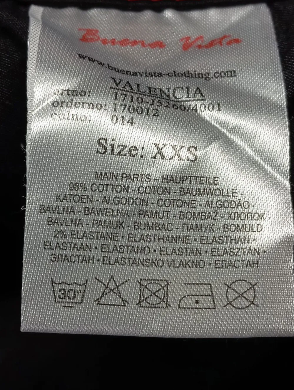 Jeans>Buena Vista Slim Jeans Größe 32 schwarz