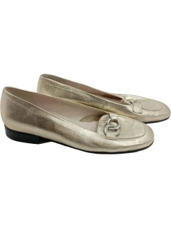 Businessschuhe> Slipper Größe 37,5 goldfarben