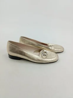 Businessschuhe> Slipper Größe 37,5 goldfarben