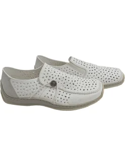 Businessschuhe>Rieker Slipper Größe 39 weiß