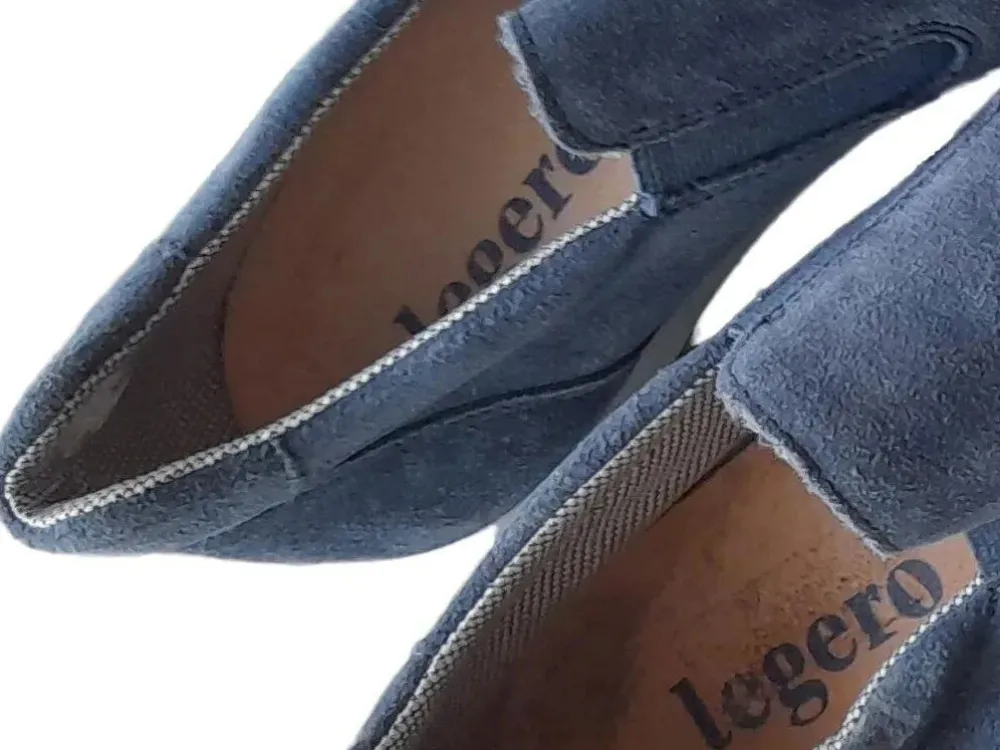 Businessschuhe> Slipper Größe 37 blau