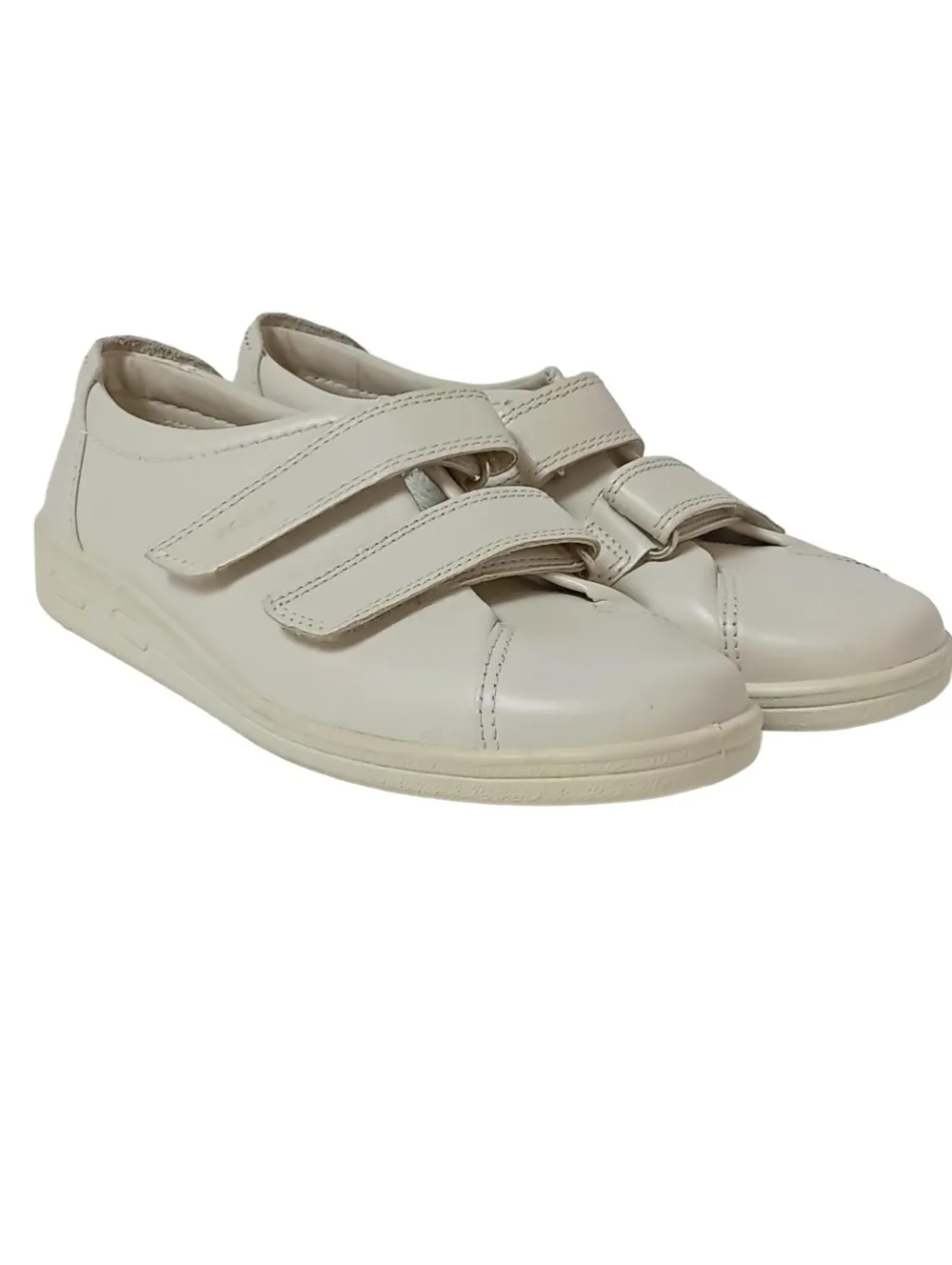 Sneaker>Ecco Sneaker Klettverschluss Größe 41 creme