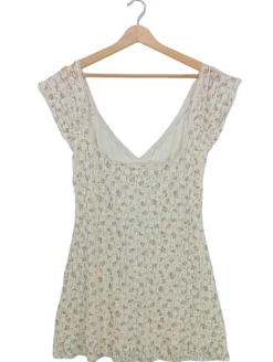 Kleider>Pull & Bear Sommerkleid Größe 40 weißpink