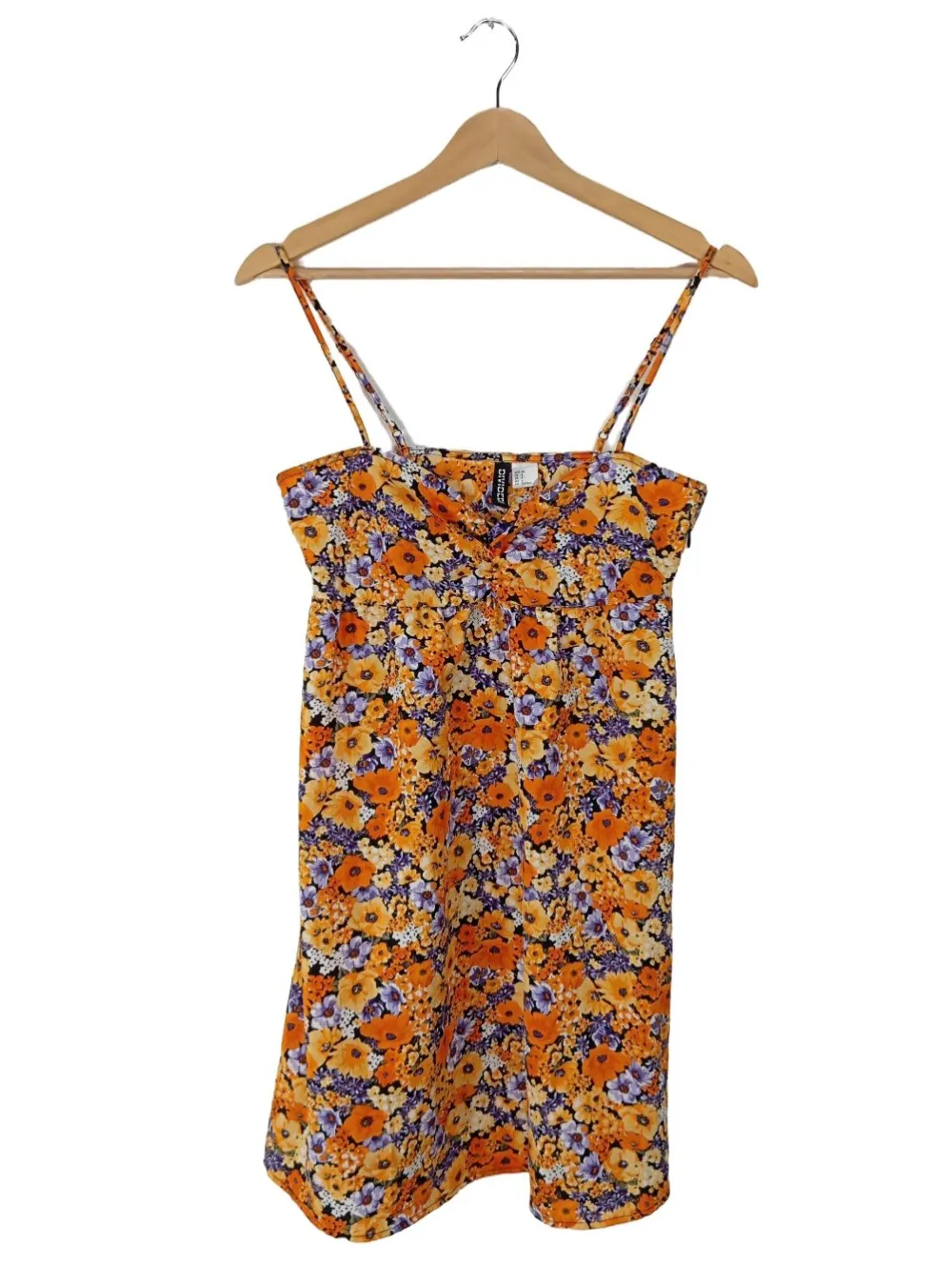 Kleider>H&M Divided Sommerkleid Größe 36 hellorange