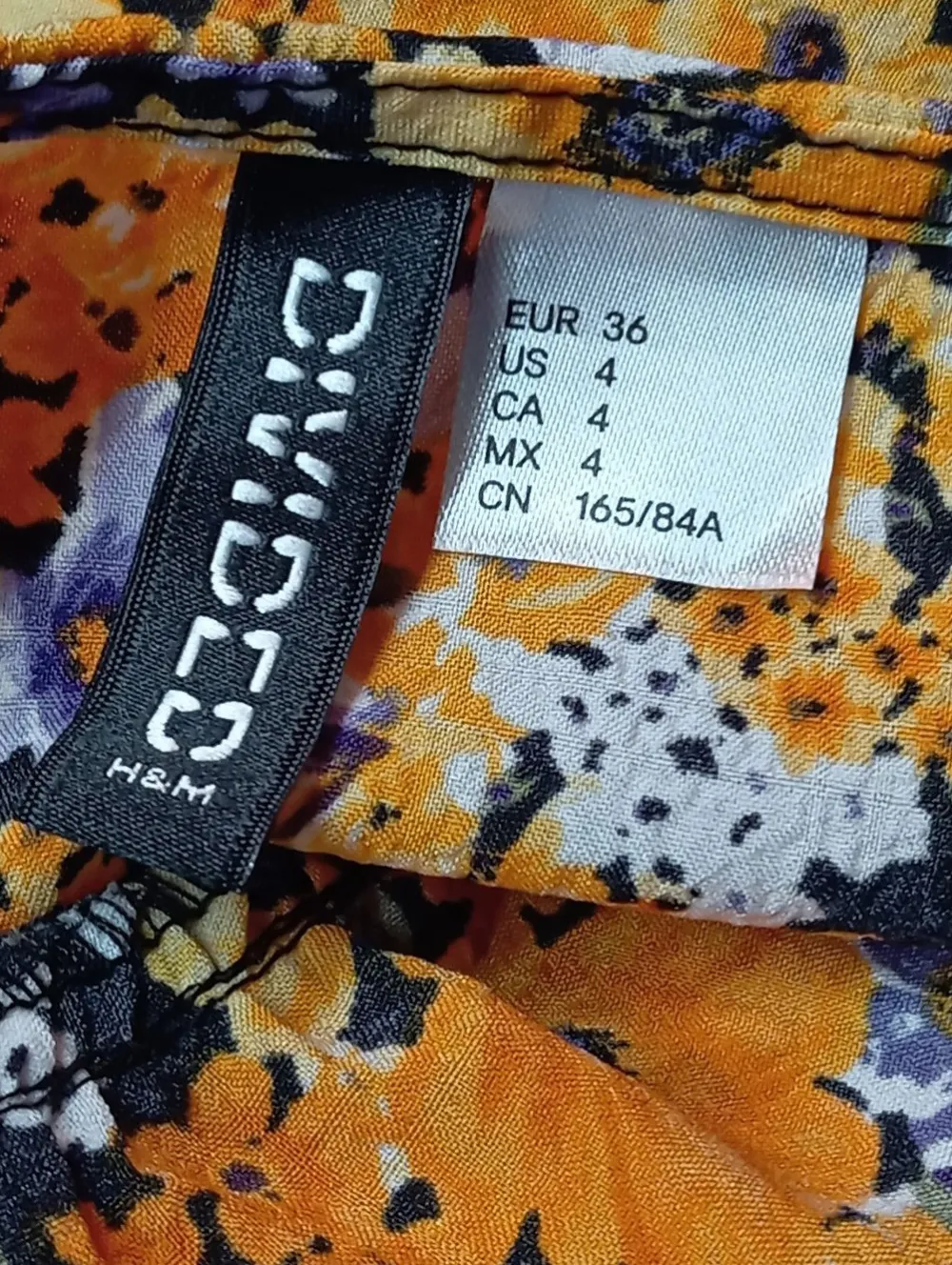 Kleider>H&M Divided Sommerkleid Größe 36 hellorange