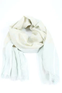 Schals>Loft Sommerschal blauwollweiß