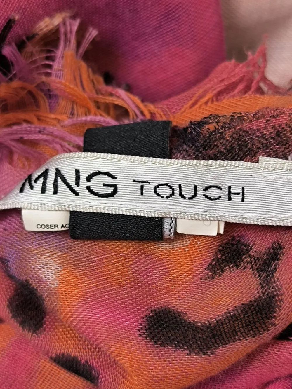 Schals>MNG Sommerschal pinkhellorange