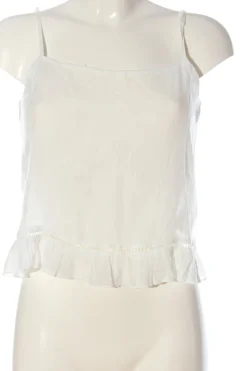 Tops>H&M Divided Spaghettiträger Top Größe 36 weiß