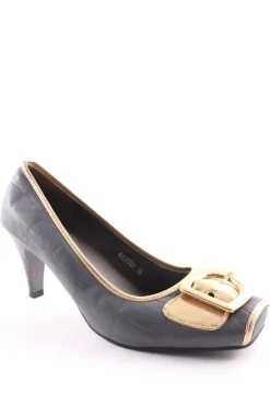 Pumps>Moow Spangen-Pumps Größe 36 graugoldfarben