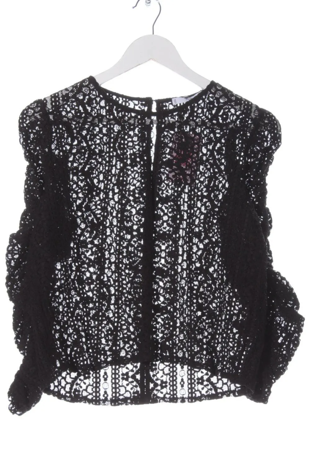 Blusen>MNG SUIT Spitzenbluse Größe 38 schwarz