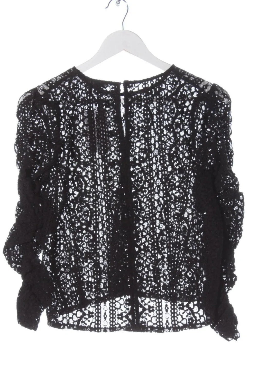 Blusen>MNG SUIT Spitzenbluse Größe 38 schwarz