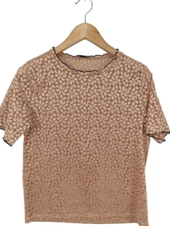 Blusen>Zara Trafaluc Spitzenbluse Größe 36 nude