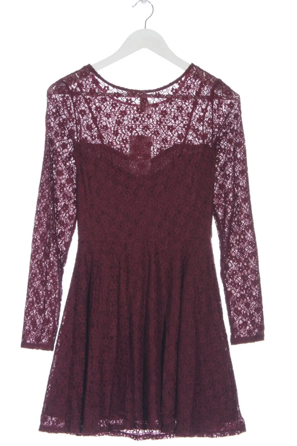 Kleider>H&M Divided Spitzenkleid Größe 34 rot