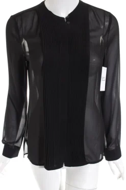 Tops>Comma Spitzentop Größe 34 dunkelblau