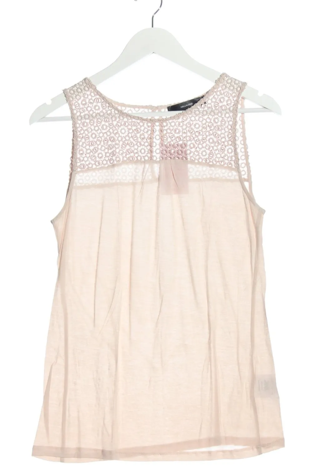 Tops>Hallhuber Spitzentop Größe 38 creme