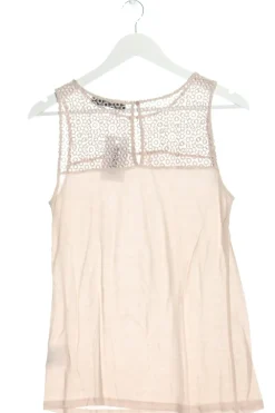 Tops>Hallhuber Spitzentop Größe 38 creme