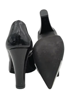 Pumps>Madeleine Spitz-Pumps Größe 37 schwarzsilberfarben