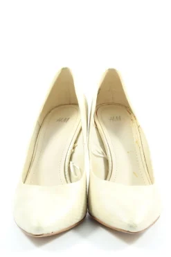 Pumps>H&M Spitz-Pumps Größe 38 wollweiß