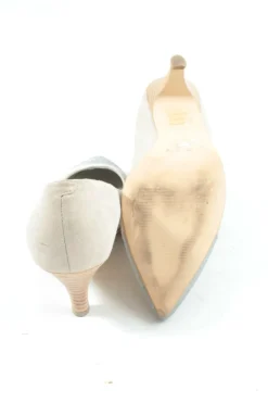 Pumps>Andrea Morelli Spitz-Pumps Größe 41 hellgrausilberfarben