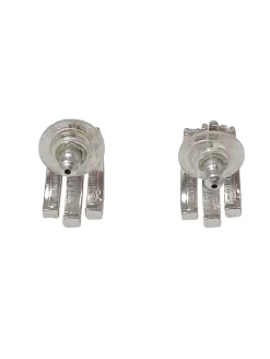 Ohrringe>Svarowski Statementohrringe silberfarben