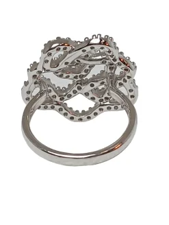 Ringe>Swarovski Statementring Größe 55 silberfarben