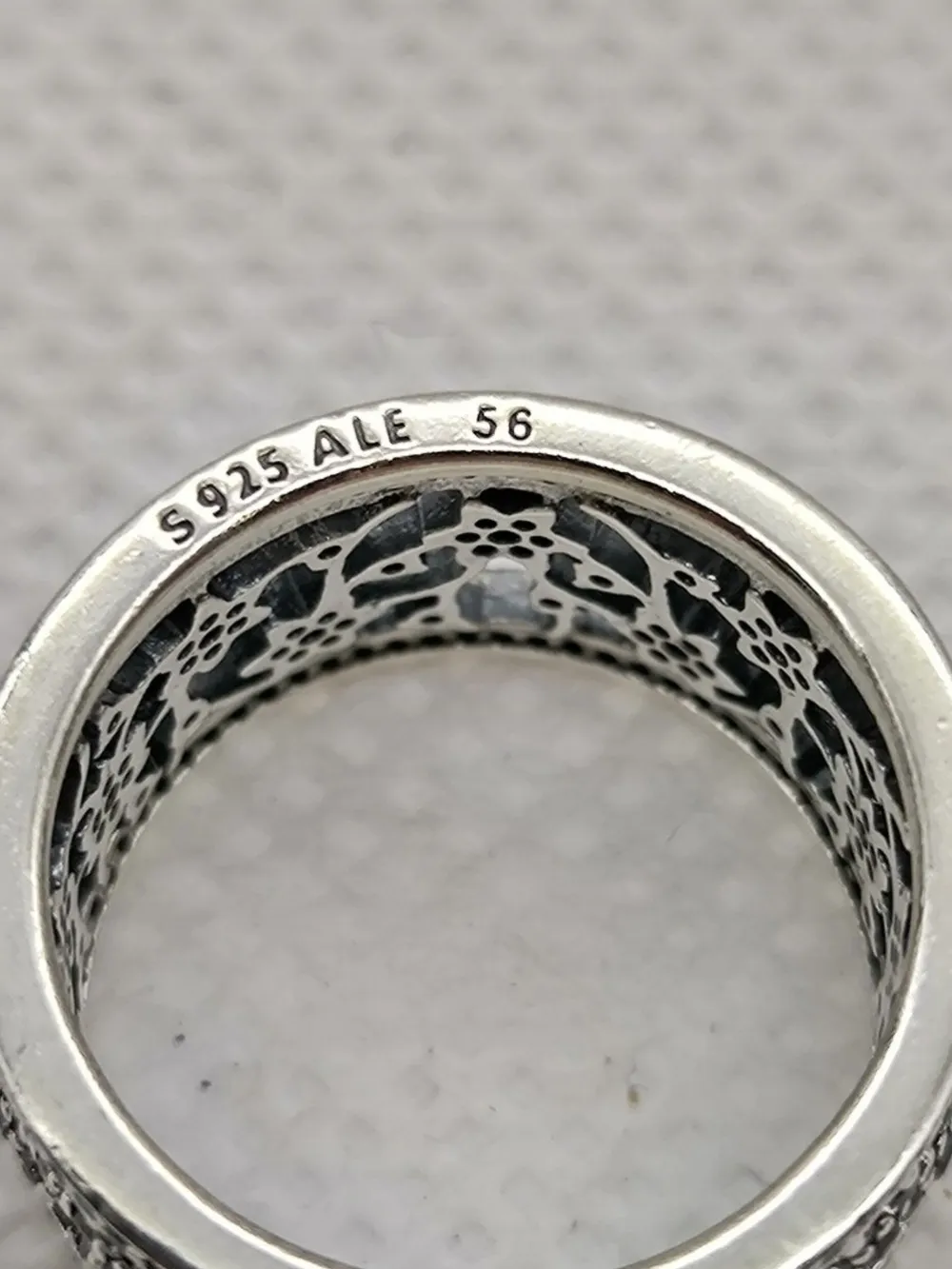 Ringe>Pandora Statementring Größe 56 silberfarben