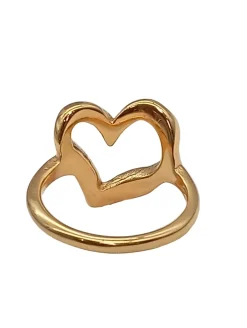 Ringe>lori Statementring Größe 54 goldfarben