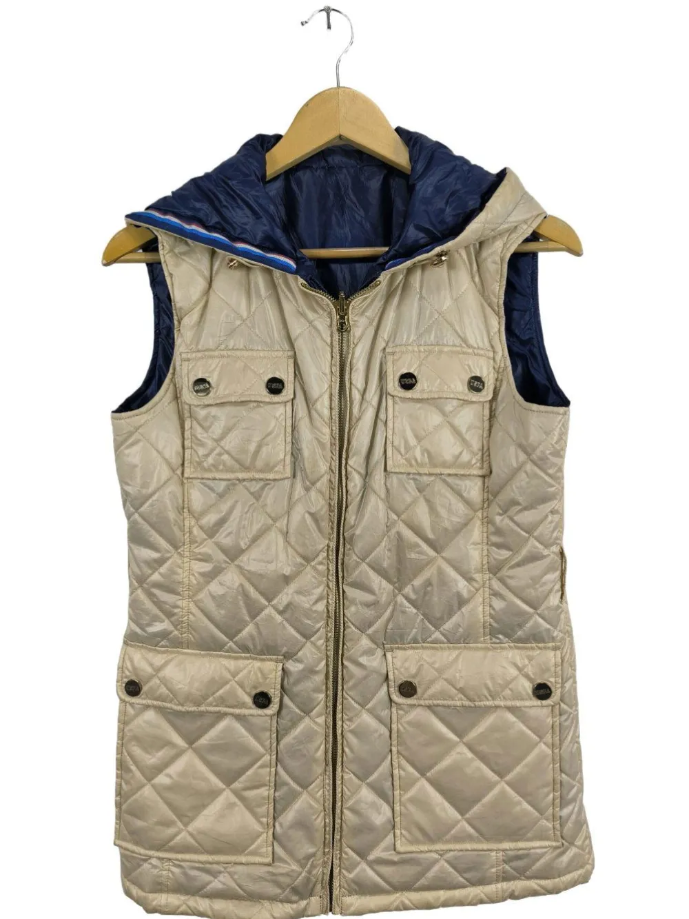 Westen>USPA Steppweste Größe 40 wollweiß