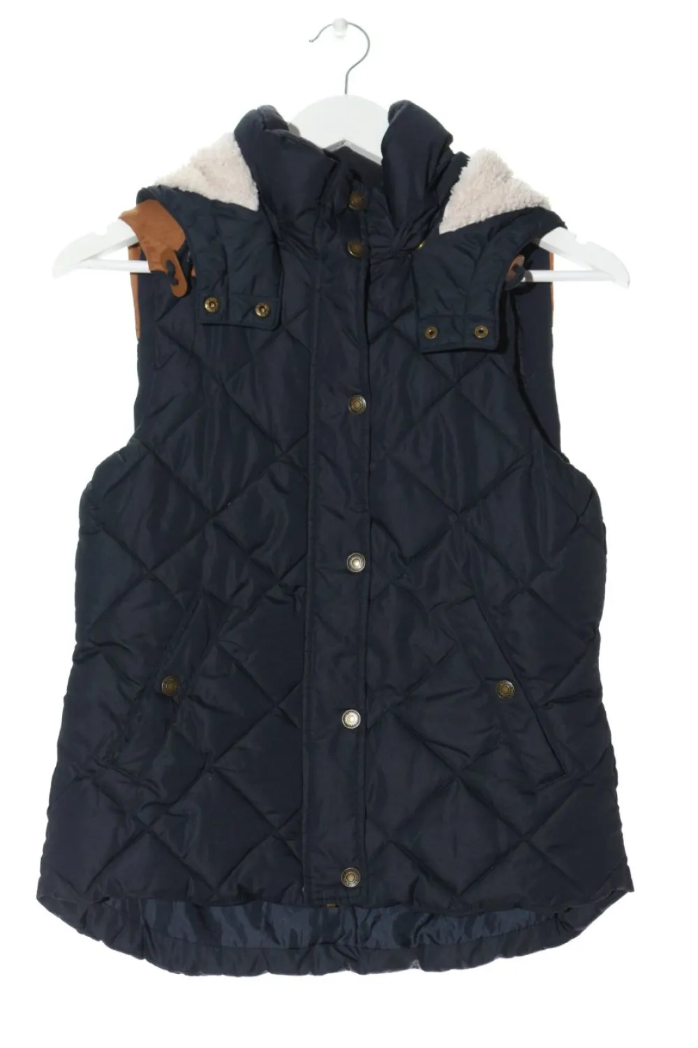 Westen>H&M L.O.G.G. Steppweste Größe 36 dunkelblau