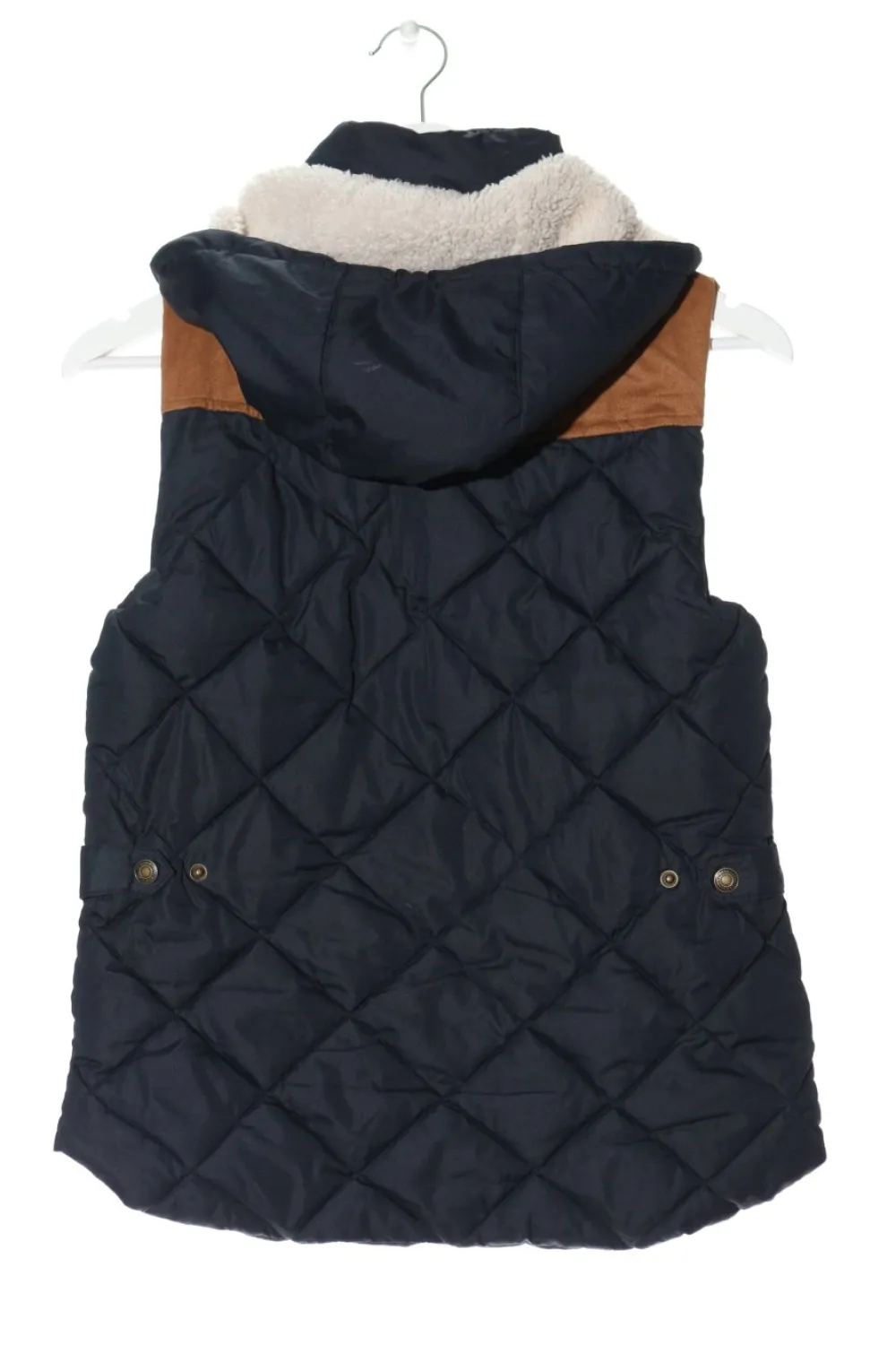 Westen>H&M L.O.G.G. Steppweste Größe 36 dunkelblau