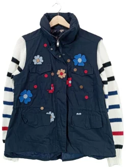 Westen>Desigual Steppweste Größe 44 blau