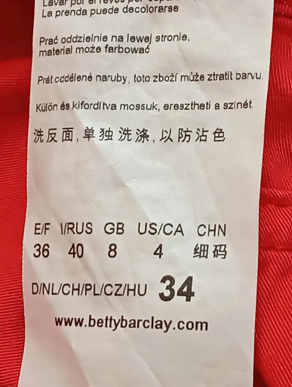 Hosen>Betty Barclay Stoffhose Größe 34 rot