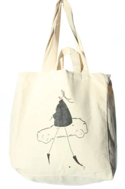 Stofftaschen>goodbag Stofftasche wollweißschwarz