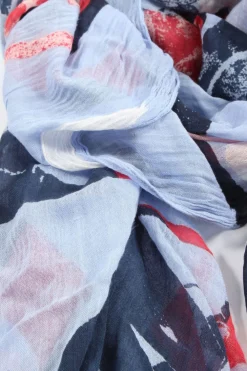 Tücher>Sandwich Strandtuch blaurot