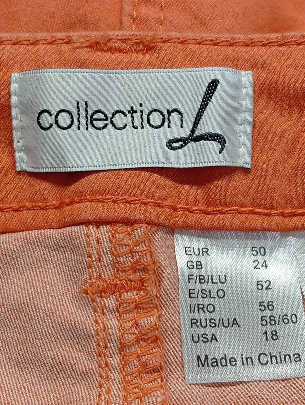 Jeans>Collection L Stretch Jeans Größe 50 hellorange