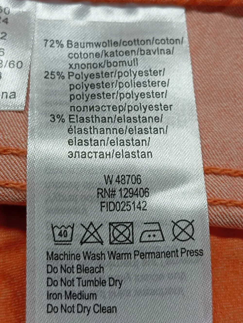 Jeans>Collection L Stretch Jeans Größe 50 hellorange