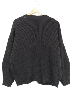 Strickbekleidung>Lumina Strick Cardigan schwarz