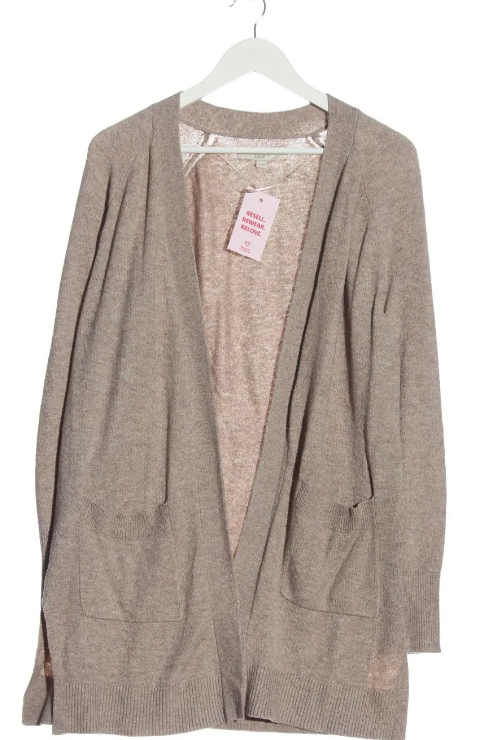 Strickbekleidung>Loft Strick Cardigan Größe 38 creme
