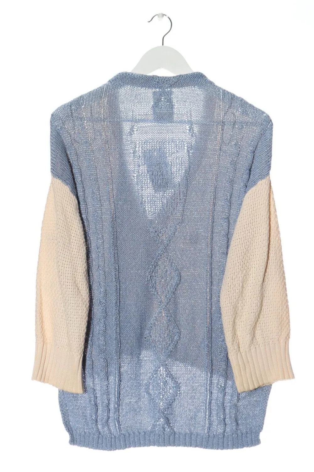 Strickbekleidung>gozo Strick Cardigan Größe 36 blaublassgelb