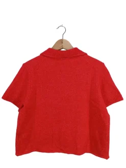 Strickbekleidung>H&M Divided Strick Cardigan Größe 40 rot