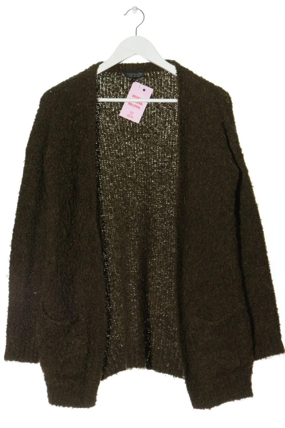 Strickbekleidung>Topshop Strick Cardigan Größe 34 khaki