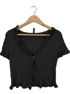 Strickbekleidung>H&M Divided Strick Cardigan Größe 38 schwarz