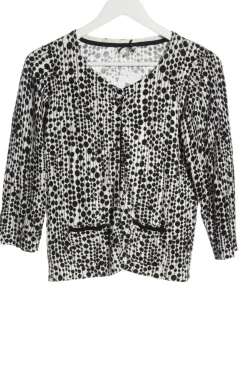 Strickbekleidung>PETITE Strick Cardigan Größe 36 weißschwarz